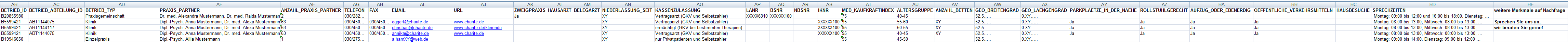 Excel-Musterdatei per Mausklick herunterladen